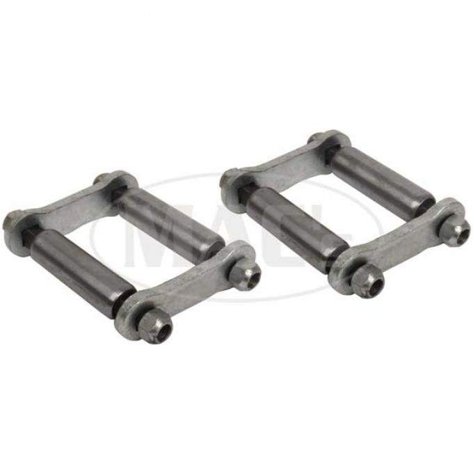 Rear Spring Shackle Kit - With Steel Bushings - Ford Passenger