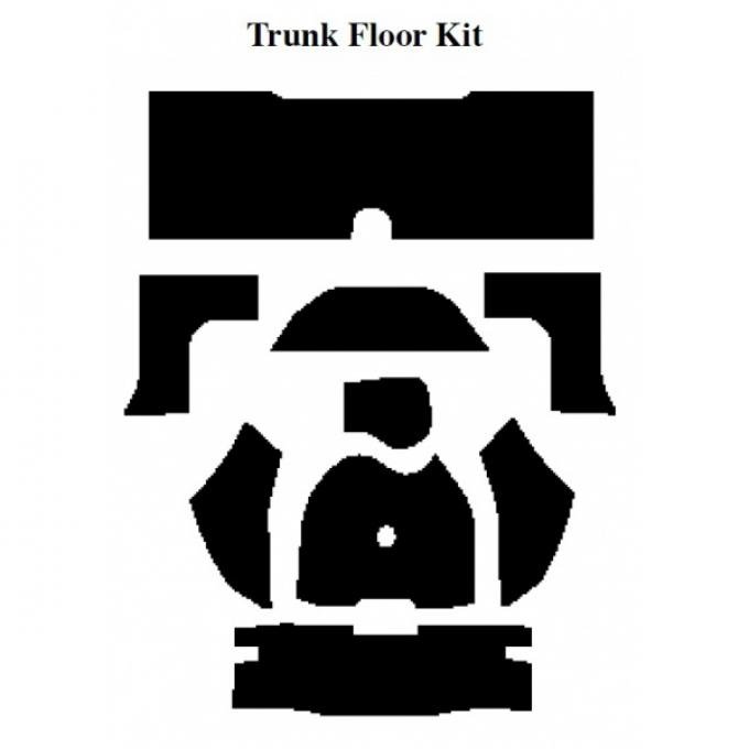 Insulation Kit, Trunk Floor Kit, For Convertible, 1958-60