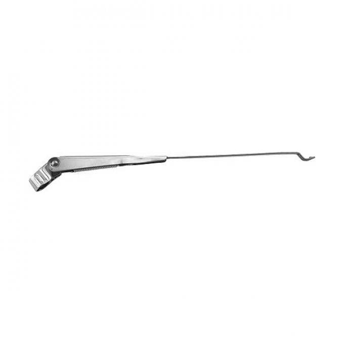 Ford Pickup Truck Windshield Wiper Arm - Wrist Type - Stainless Steel Body & Arm With Chrome Drive Housing - Right Or Left