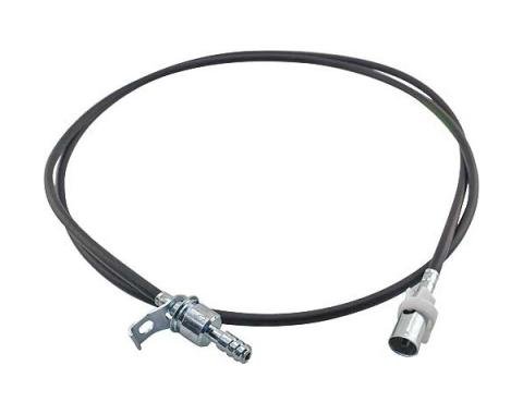 Ford Pickup Truck Speedometer Cable - Replacement Type - 76Long - Automatic Or 3 & 4 Speed Manual Transmission - 2 Wheel Drive Custom Cab