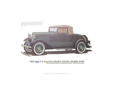 Print - 1932 Ford Sport Coupe (B50) - Unframed