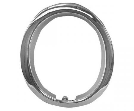 Ford Mustang Exhaust Tip Trim Ring - Chrome - For GT With Exhaust Holes In Rear Valance