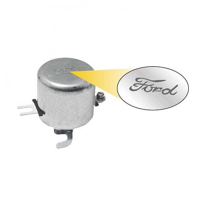 Generator Cut Out - Ford Script - With Diode Installed - Negative Ground - Rated 5 Amps - Ford