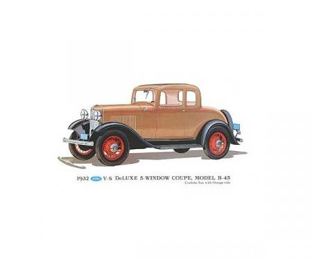 Print - 1932 Ford 5 Window Coupe (B45) - Unframed