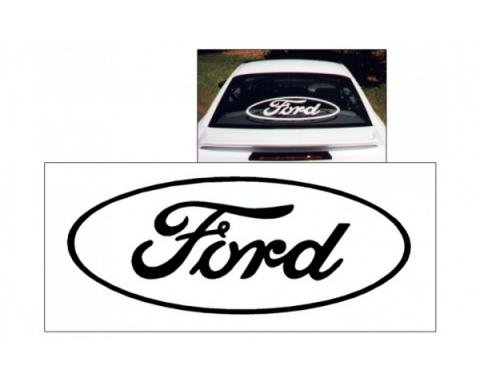 Ford Oval Logo Decal Open Style 12'' Tall
