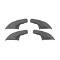 Ford Thunderbird Seat Hinge Cover Set, 4 Pieces, Black Plastic, 1958-60