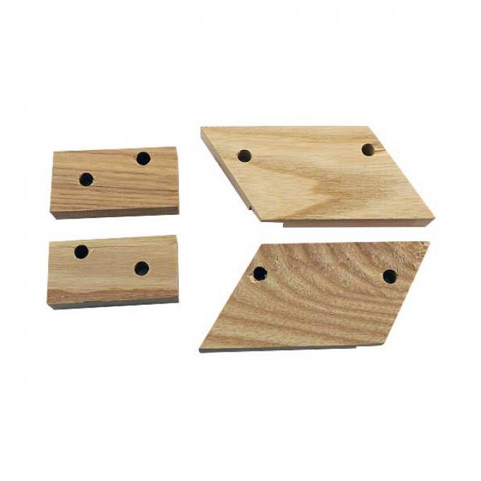 Model T Ford Hood Shelf Support Set - Wood - 4 Pieces