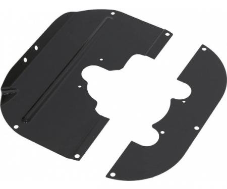 F-1/F-2/F-3 Pickup Steering Column/Floor Steel Cover Plates, Pair, 1948-1952