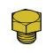 Model A Ford Zenith & Tillotson Carburetor Lower Drain Plug- Solid Brass