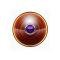 Model T Ford Tail Light Lens - Red Glass With Blue Dot - 3 Diameter