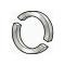Model T Ford Differential Gear Lock Ring Set - 2 Pieces
