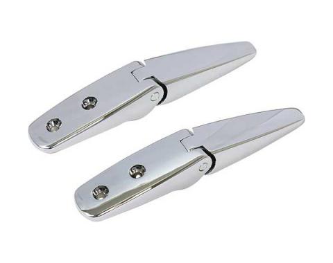 Ford Mustang Rear Window Louver Hinges - Stainless Steel
