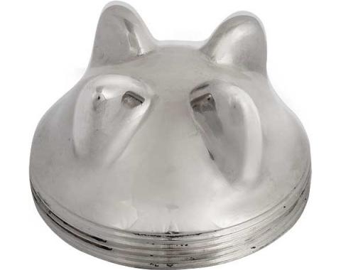 Model T Ford Radiator Cap - Nickel - Low Fin Style