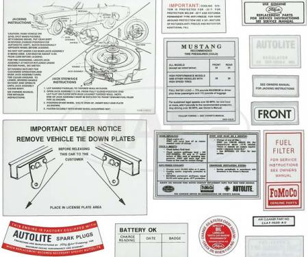 Decal Kit - 1966 Mustang