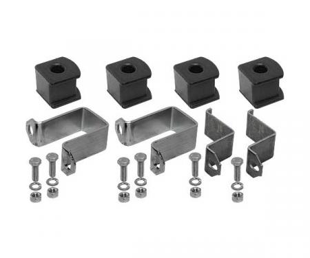 Front Stabilizer Bar Bushing Kit - With Brackets - Ford Except Station Wagon, Sedan Delivery, Skyliner Retractable Hardtop & Ranchero
