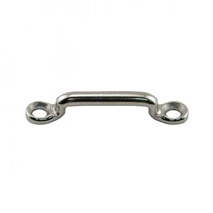 Door Check Strap Bracket - Footman Loop - Forged Steel - Nickel Plated - Ford