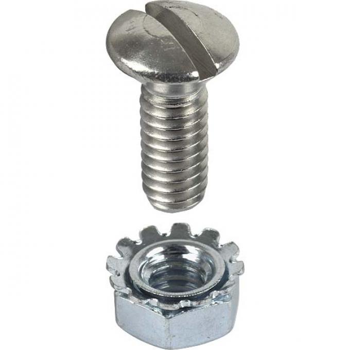Model A Ford Dashboard Bolt Set - Stainless Steel - 12 Pieces