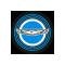 Ford Mustang Decal - Wire Wheel Center - Blue