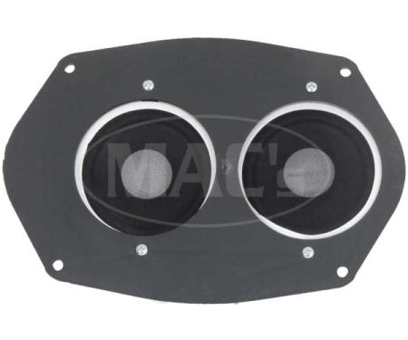Ken Harrison Speaker Assembly, w/ Dual 3.5 Speakers, 58-60 Thunderbird
