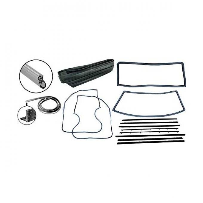 Weatherstrip Kit - Includes 7 Seals -Door Sedan