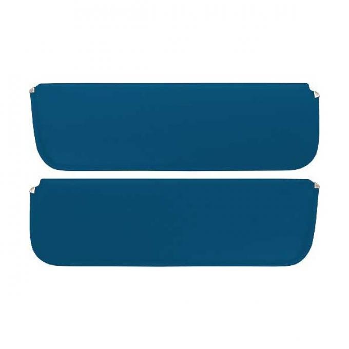 Ford Pickup Truck Sun Visors - New Style - Dark Blue Corinthian Grain Vinyl - Ford F100 To Ford F900