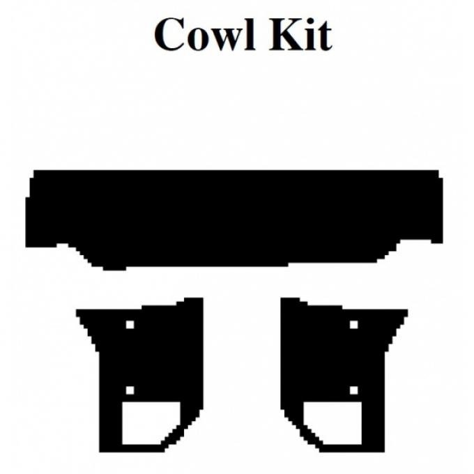 Insulation Kit, Cowl Kit, For Coupe, 1964-66