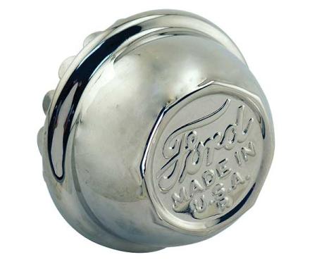 Model T Ford Wire Wheel Hub Cap Set - Set Of 5 - Chrome - Ford Script