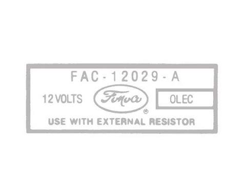 Ignition Coil Decal - Ford