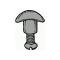 Model A Ford Top Bow T Bolts - Chrome - Deluxe Roadster