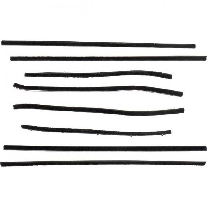 PUI 59 EDSEL CONV WINDOW W/ST 201262 | Belt Weatherstrip Kit/ 8pcs/ Edsel Corsair Convertible