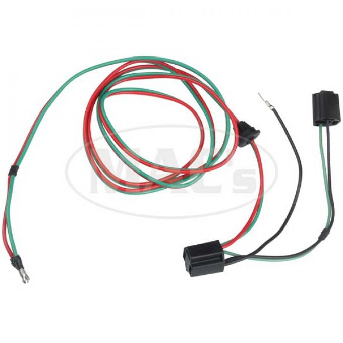 Ford Pickup Truck Headlight Socket Wire - Two Sockets With Grommet - 71 Long - Right