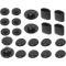 Hood Bumper Set - Rubber - 22 Pieces - Ford Standard Passenger