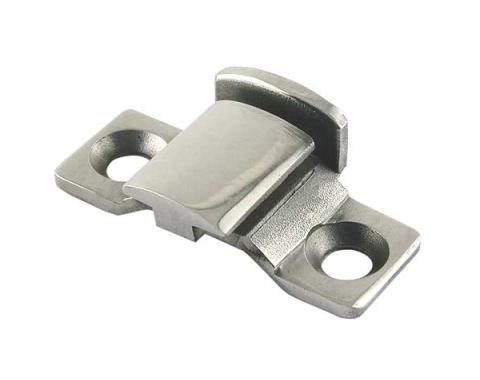 Hood Hinge Bracket - Front Or Rear - 2-Hole Mounting - Stainless Steel - Cast Style - Ford Pickup Truck