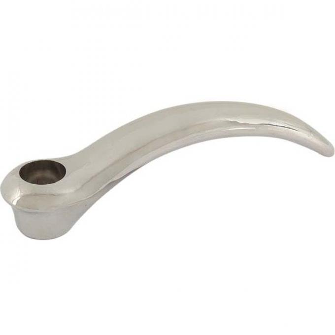 Model A Ford Inside Door Handles - Plain Type - Nickel Plated - Coupe & Sport Coupe & Business Coupe & Tudor Sedan - Used Until Mid 1930