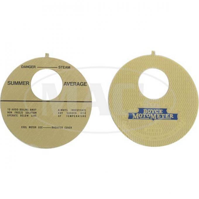 Moto Meter Face Plates, "Boyce"