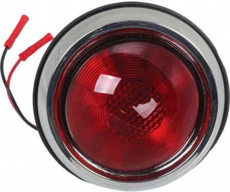 Tail Light Assemblies - With Red Lens - Left And Right - 1950 Pontiac Style