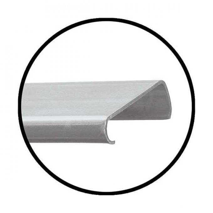 Window Channel - Stainless Steel - 3/4 Wide - 30 Piece - Ford Convertible