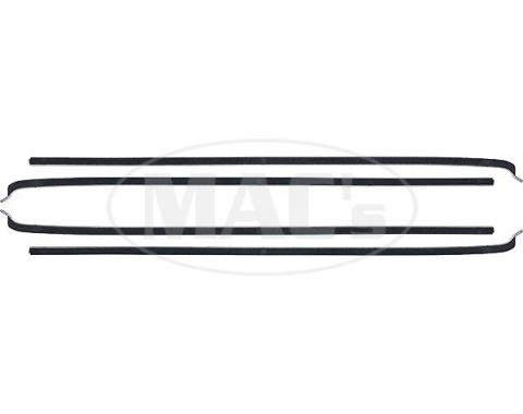 PUI 57-58 FORD RANCHERO WINDO 201266 | Belt Weatherstrip Kit - 4 Pieces - Door Windows - Ford 2 Door Sedan & Ranchero & Ranch Wagon & Sedan Delivery