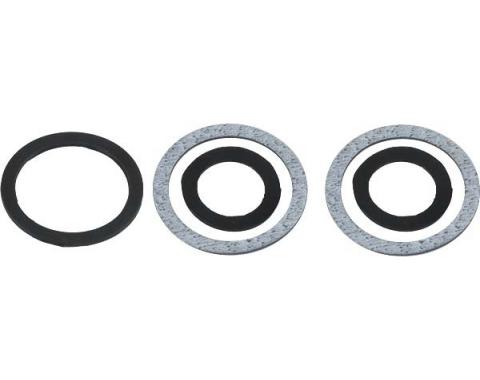 Model A Ford Gas Gauge Gasket Set - Neoprene & Paper - 4 Pieces