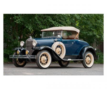 Model A Ford Window Glass Set - Deluxe Roadster (40B-Del) &Deluxe Phaeton (180A) - Concours Quality