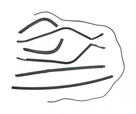Ford Thunderbird Hard Top Roof Rail Seal Kit, 7 Pieces, Before 3-1-1956