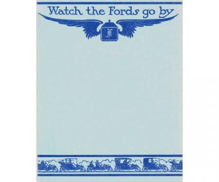 Ford Motor Cars 1909 Watch Fords Go By - 30 Pages - 30 Illustrations