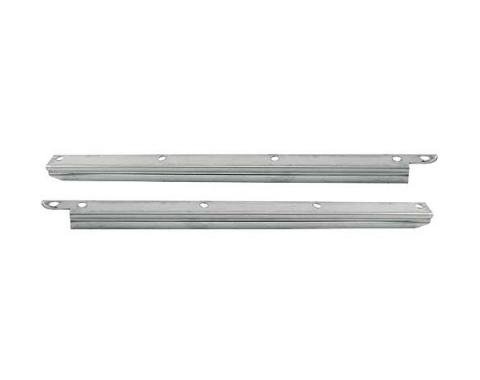 Model A Ford Quarter Pillar Upper Windlace Retainers - Polished Stainless Steel - 68A & 68B Cabriolet