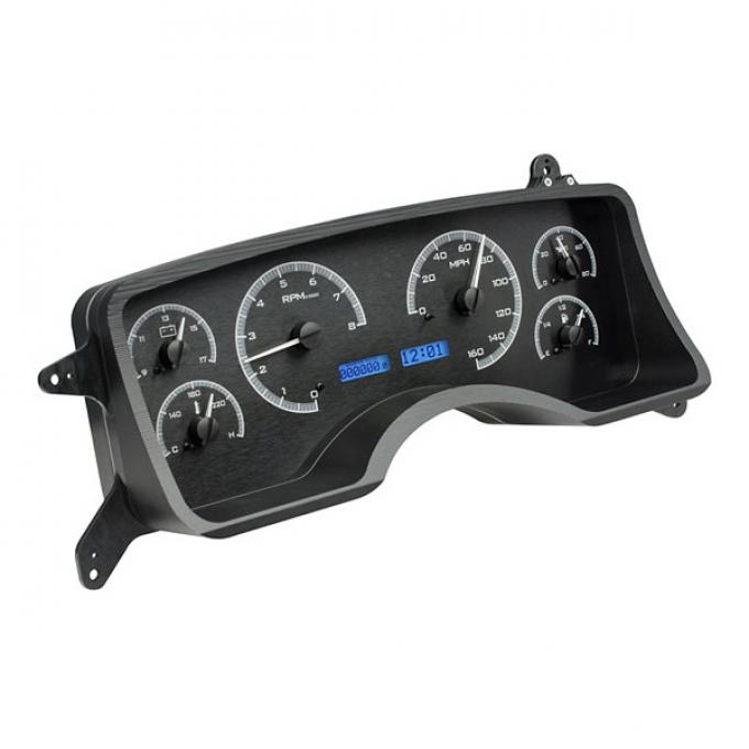 Ford Mustang Dakota Digital VHX Instrument With Black AlloyStyle Face, 1990-1993