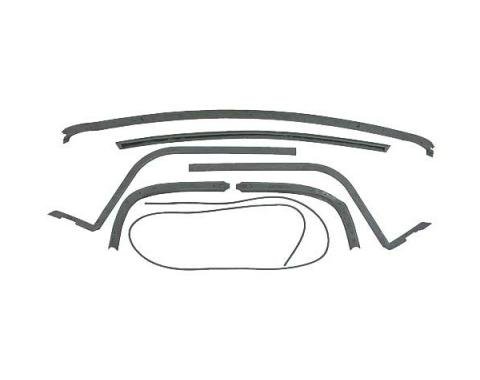 Ford Thunderbird Hard Top Roof Rail Seal Kit, 7 Pieces, From 3-1-56