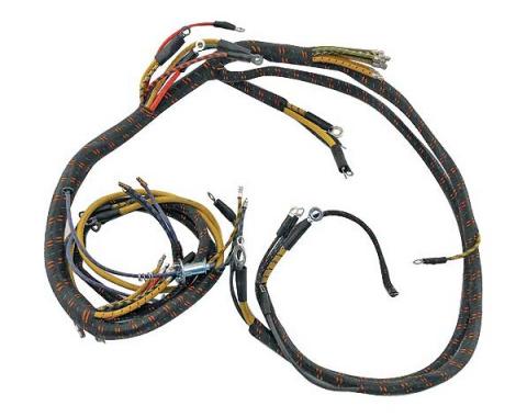 Cowl Dash Wiring Harness - Amp Gauge Loop Style - V8 - FordPickup, Commercial & Truck Except C.O.E.