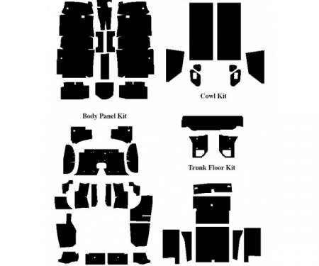 Insulation Kits, Master Kit, 6 Kits, For Coupe, 1964-66