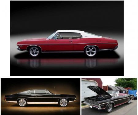 Ford Lower Body Stripe Kit, XL, GT, 500, Galaxie, 1968