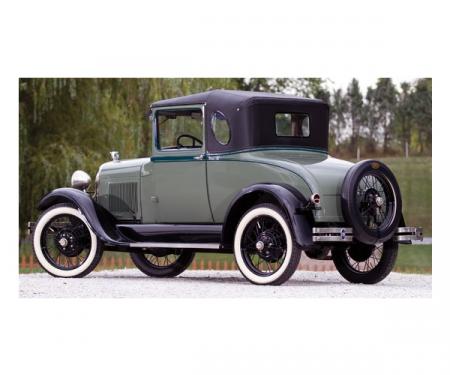 Model A Ford Window Glass Set - Business Coupe (54A) - BackWindow Is 6 X 15.5 - Concours Quality