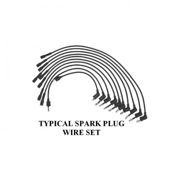 Flame Thrower Plug Wire Set - 351C, 390, 400 & 429 V8 - Ford & Mercury